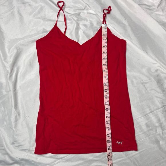 Victoria’s Secret Pink Red Rhinestone Dog Cami Y2K - Picture 5 of 7